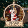 You Are The Only Person I Want To Find Under The Mistletoe - Couple Personalized Custom Ornament - Wood Custom Shaped - Christmas Gift For Husband Wife, Anniversary