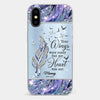 You'll Always Be In My Heart - Memorial Personalized Custom Clear Phone Case - Sympathy Gift For Family Members