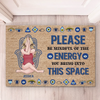 Yoga Is My Therapy - Yoga Personalized Custom Home Decor Decorative Mat - House Warming Gift For Yoga Lovers