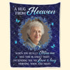 Custom Photo Blanket - Personalized Christmas Memorial Sympathy Gifts For Loss Of Mom, Dad - Love Never Ends, Only Grows Stronger