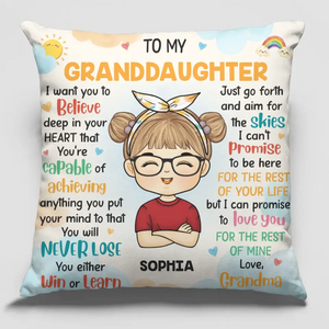 Love You For The Rest Of Mine - Family Personalized Custom Pillow - Gift For Grandma