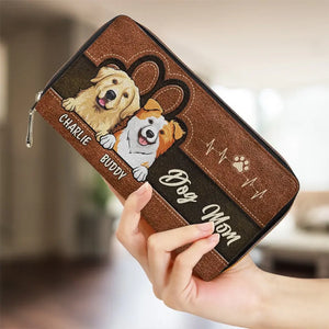 My Fur Mom Brings Me Along - Dog & Cat Personalized Custom Clutch Purse - Gift For Pet Owners, Pet Lovers