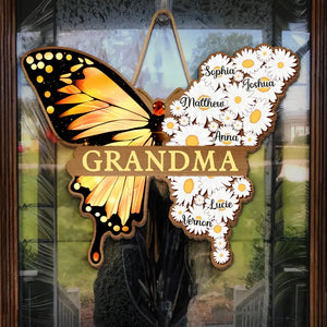 The World Best Nana - Family Personalized Custom Home Decor Wood Sign - House Warming Gift For Grandma