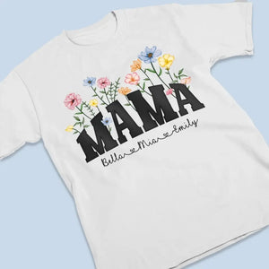 Mother's Love In Full Bloom - Family Personalized Custom Unisex T-shirt, Hoodie, Sweatshirt - Gift For Mom, Grandma