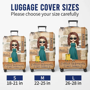 Just A Guy Who Loves Traveling - Travel Personalized Custom Luggage Cover - Holiday Vacation Gift, Gift For Adventure Travel Lovers