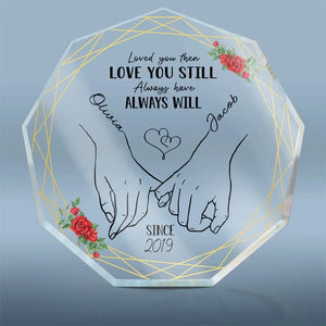 I'm Keeping You Forever Yours - Couple Personalized Custom Nonagon Shaped Acrylic Plaque - Gift For Husband Wife, Anniversary