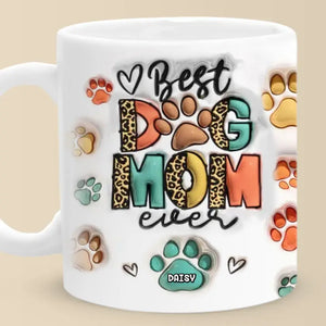 Love Is A Wet Nose And A Wagging Tail - Dog & Cat Personalized Custom 3D Inflated Effect Printed Mug - Gift For Pet Owners, Pet Lovers