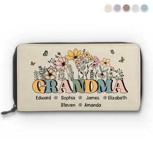 My Mother Is My Root, My Foundation - Family Personalized Custom Clutch Purse - Mother's Day, Gift For Mom, Grandma