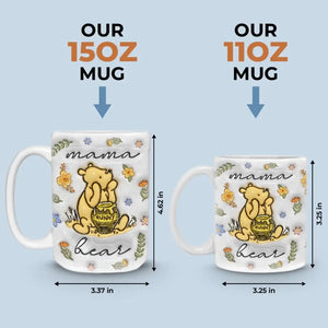 Motherhood Has A Very Humanizing Effect - Family Personalized Custom 3D Inflated Effect Printed Mug - Mother's Day, Gift For Mom, Grandma