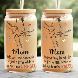 The Only Love That I Really Believe In - Family Personalized Custom Glass Cup, Iced Coffee Cup - Mother's Day, Gift For Mom, Grandma