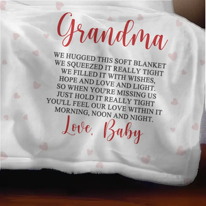 Wrap Yourself Up In My Love - Family Personalized Custom Blanket - Mother's Day, Gift For Mom, Grandma