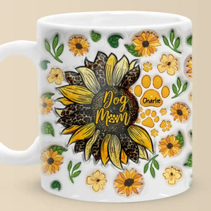 Your Love Shines Bright Like A Sunflower - Dog & Cat Personalized Custom 3D Inflated Effect Printed Mug - Mother's Day, Gift For Pet Owners, Pet Lovers