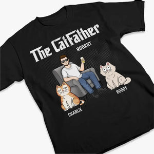 The Cat Father - Cat Personalized Custom Unisex T-shirt, Hoodie, Sweatshirt - Father's Day, Gift For Pet Owners, Pet Lovers