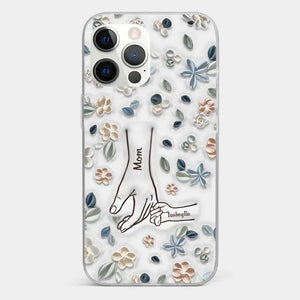 Mom, You Are My Hero - Family Personalized Custom 3D Inflated Effect Printed Clear Phone Case - Mother's Day, Gift For Mom, Grandma