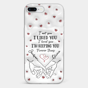 From Our First Kiss Till Our Last Breath - Couple Personalized Custom 3D Inflated Effect Printed Clear Phone Case - Gift For Husband Wife, Anniversary