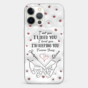 From Our First Kiss Till Our Last Breath - Couple Personalized Custom 3D Inflated Effect Printed Clear Phone Case - Gift For Husband Wife, Anniversary