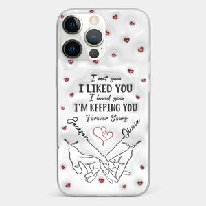 From Our First Kiss Till Our Last Breath - Couple Personalized Custom 3D Inflated Effect Printed Clear Phone Case - Gift For Husband Wife, Anniversary