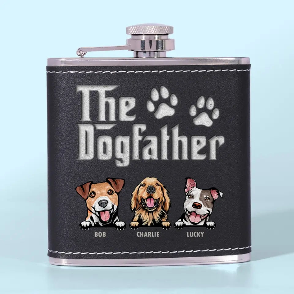 Dog Is God Spelled Backward - Dog Personalized Custom Hip Flask - Father's Day, Gift For Pet Owners, Pet Lovers