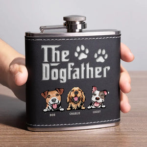 Dog Is God Spelled Backward - Dog Personalized Custom Hip Flask - Father's Day, Gift For Pet Owners, Pet Lovers