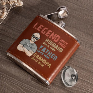 Dad You’ve Always Been My Hero - Family Personalized Custom Hip Flask - Father's Day, Gift For Dad, Grandpa