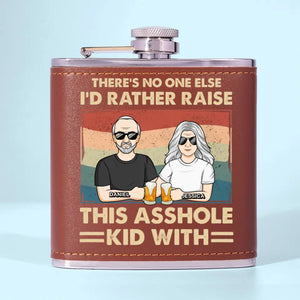 When I'm At My Best, I'm My Father's Daughter - Family Personalized Custom Hip Flask - Father's Day, Gift For Dad, Grandpa