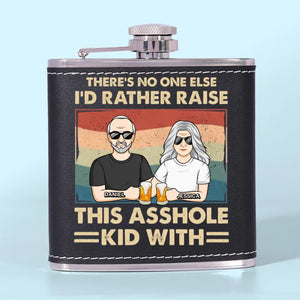 When I'm At My Best, I'm My Father's Daughter - Family Personalized Custom Hip Flask - Father's Day, Gift For Dad, Grandpa