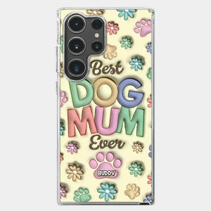 Best Fur Mom Ever - Dog & Cat Personalized Custom 3D Inflated Effect Printed Clear Phone Case - Mother's Day, Gift For Pet Owners, Pet Lovers