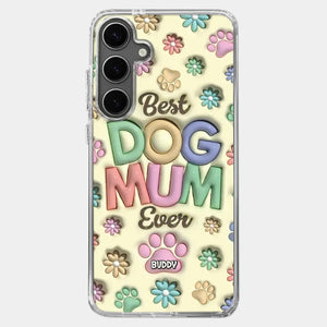 Best Fur Mom Ever - Dog & Cat Personalized Custom 3D Inflated Effect Printed Clear Phone Case - Mother's Day, Gift For Pet Owners, Pet Lovers