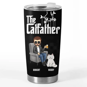 The Best Father We Adore - Dog & Cat Personalized Custom Tumbler - Father's Day, Gift For Pet Owners, Pet Lovers