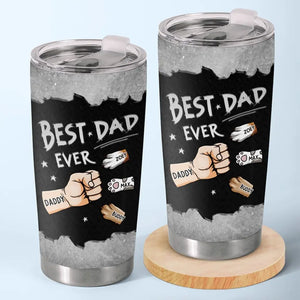 Happy Pawther’s Day - Dog & Cat Personalized Custom Tumbler - Father's Day, Gift For Pet Owners, Pet Lovers