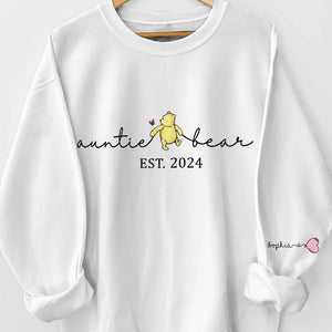 Aunts Are Like Second Mothers - Family Personalized Custom Unisex Sweatshirt With Design On Sleeve - Gift For Aunt