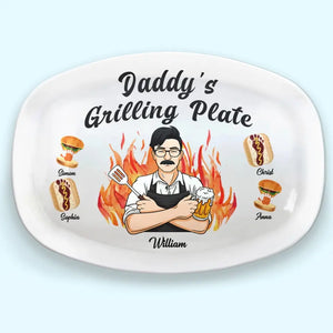 Good Food Made By You - Family Personalized Custom Platter - Father's Day, Gift For Dad, Grandpa