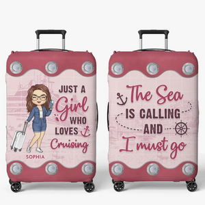 Life Is Better On A Cruise - Travel Personalized Custom Luggage Cover - Holiday Vacation Gift, Gift For Adventure Travel Lovers