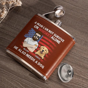 Everyone Thinks They Have The Best Dog - Dog Personalized Custom Hip Flask - Father's Day, Gift For Pet Owners, Pet Lovers