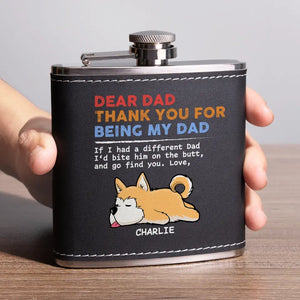 This Home Is Filled With Love And Dog Hair - Dog Personalized Custom Hip Flask - Father's Day, Gift For Pet Owners, Pet Lovers