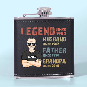 Dad You’ve Always Been My Hero - Family Personalized Custom Hip Flask - Father's Day, Gift For Dad, Grandpa