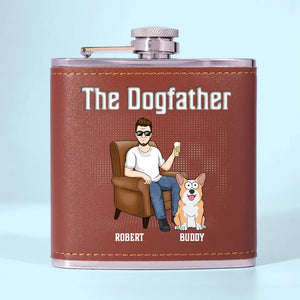 The Dog Is The God Of Frolic - Dog Personalized Custom Hip Flask - Father's Day, Gift For Pet Owners, Pet Lovers