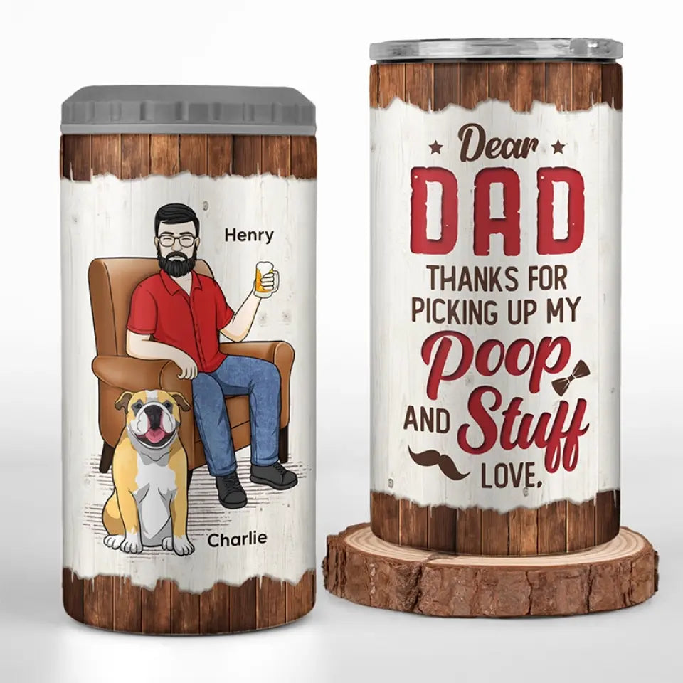 You Are Cooler Than Anyone Else - Dog Personalized Custom 4 In 1 Can Cooler Tumbler - Father's Day, Gift For Pet Owners, Pet Lovers