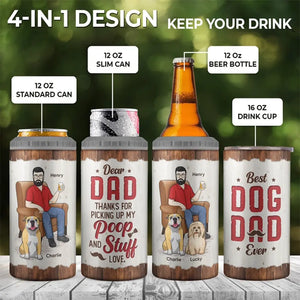 You Are Cooler Than Anyone Else - Dog Personalized Custom 4 In 1 Can Cooler Tumbler - Father's Day, Gift For Pet Owners, Pet Lovers