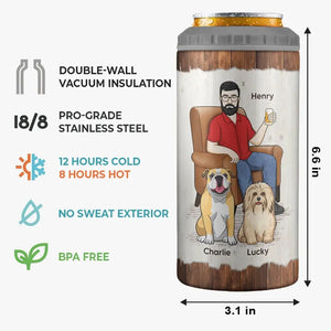 You Are Cooler Than Anyone Else - Dog Personalized Custom 4 In 1 Can Cooler Tumbler - Father's Day, Gift For Pet Owners, Pet Lovers