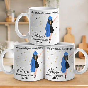 A New Journey Is Waiting For You - Family Personalized Custom Mug - Graduation Gift For Family Members, Siblings, Brothers, Sisters