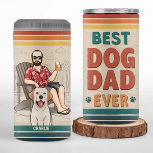 Dogs Solve Most Of My Problems - Dog Personalized Custom 4 In 1 Can Cooler Tumbler - Father's Day, Gift For Pet Owners, Pet Lovers