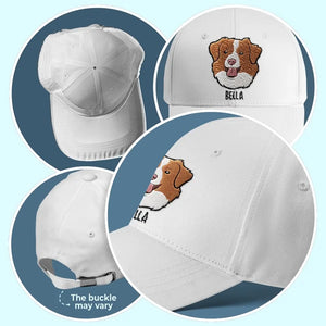 Custom Photo Life Would Be Ruff Without You - Dog & Cat Personalized Custom Full Embroidered Cap - Gift For Pet Owners, Pet Lovers