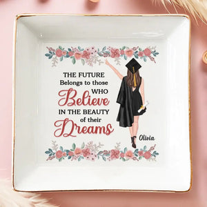 This Is The Beginning Of Anything You Want - Family Personalized Custom Jewelry Dish - Graduation Gift For Family Members, Siblings, Brothers, Sisters