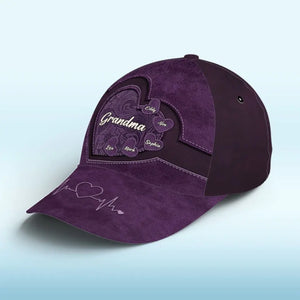 The Best Mom Get Promoted To Grandma - Family Personalized Custom Hat, All Over Print Classic Cap - Gift For Mom, Grandma