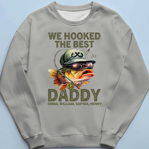 We Hooked The Best Daddy - Family Personalized Custom Unisex T-shirt, Hoodie, Sweatshirt - Father's Day, Gift For Dad, Grandpa