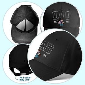 Custom Photo Thank You For Being My Iron Man - Family Personalized Custom Line Embroidered Cap - Father's Day, Gift For Dad