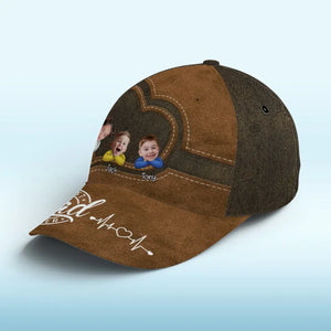 Custom Photo Best Papa Ever - Family Personalized Custom Hat, All Over Print Classic Cap - Father's Day, Gift For Dad, Grandpa