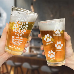 The Dog Is A Gentleman - Dog Personalized Custom Beer Glass - Gift For Pet Owners, Pet Lovers