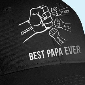 You Are The Greatest Dad In The World - Family Personalized Custom Line Embroidered Cap - Father's Day, Gift For Dad